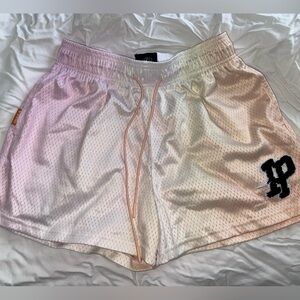 Inaka Power (IP) Light Pink Mesh Athletic Shorts with Drawstring